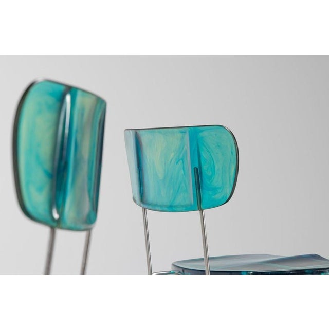 Blue Broadway Chairs by Gaetano Pesce for Bernini, Italy, 1993 For Sale - Image 8 of 18
