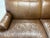 Modern Napa Brown Leather Sofa With Nail Head Treatment, Late 20th Century For Sale - Image 3 of 8
