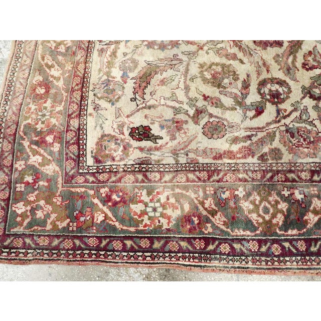 Early 20th Century Galerie Shabab Collection Early 20th Century Turkish Oushak Accent Rug For Sale - Image 5 of 7