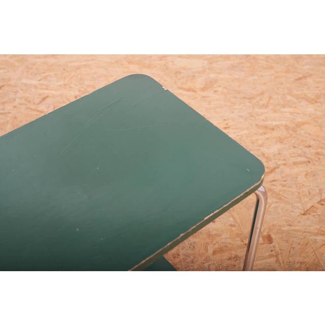 Steel Tube Console in Chrome-Plated Steel Tube and Plywood For Sale - Image 12 of 16