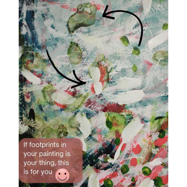 Contemporary "It Was a Gypsy of a Night" Original Contemporary Abstract Painting by Mel Rea For Sale - Image 3 of 7