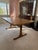 Vintage Conant Ball Solid Oak Extendable Dining Table with Walnut Butterfly Inlays, c. 1950s. The design is attributed to...