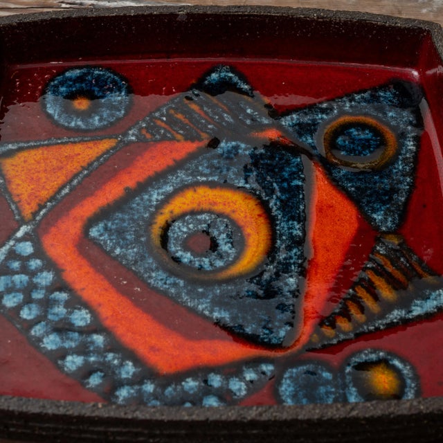 Mid-Century Modern Thomas Toft Studio Ceramics Tray, Denmark, 1950s For Sale - Image 3 of 7