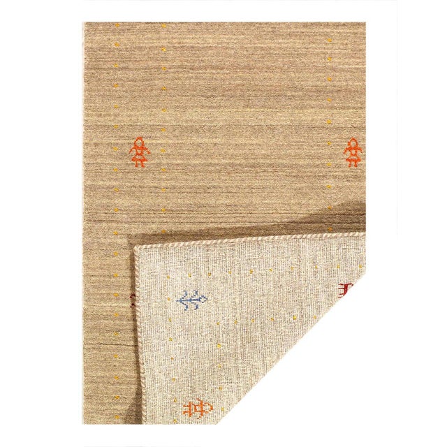 Traditional Pasargad DC Fine Hand Knotted Gabbeh Design Rug For Sale - Image 3 of 3