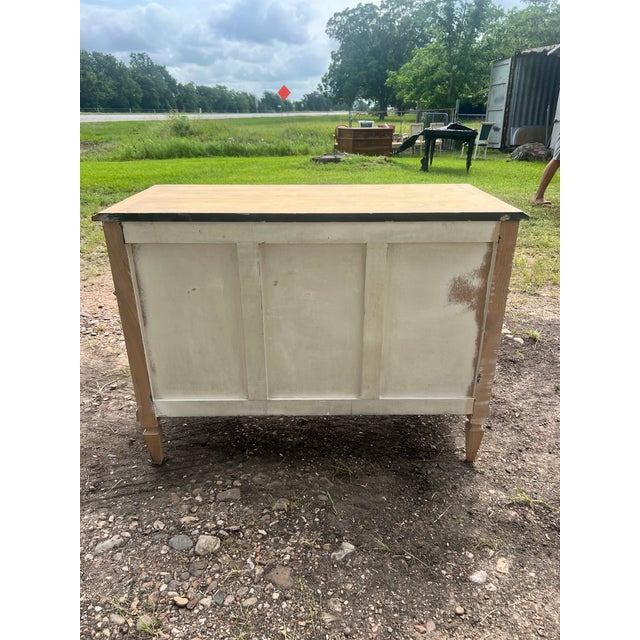 Mid 19th Century French 19th Century Louis XVI Bleached Walnut Chest of Drawers or Commode For Sale - Image 5 of 12