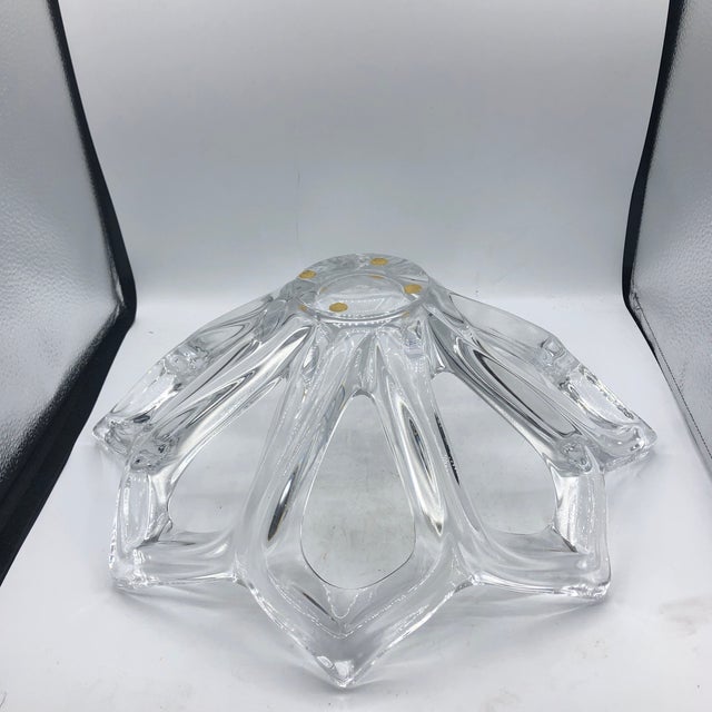 Art Vannes Vannes Crystal Centerpiece Bowl For Sale - Image 4 of 6