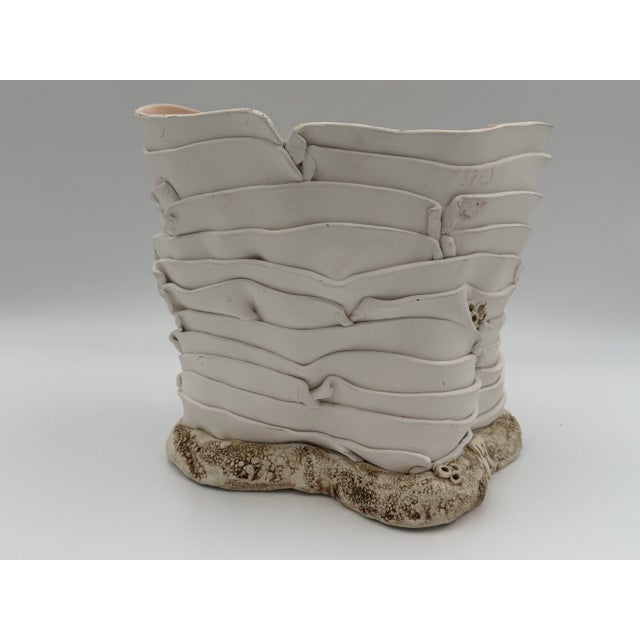 Late 20th Century Vintage 1980's Studio Pottery Monogram Lb For Sale - Image 5 of 8