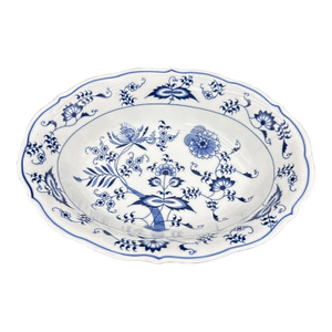 Vintage Blue Danube Onion China Japan Oval Vegetable Serving Bowl