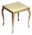 Vintage French Hollywood Regency Neoclassical Square Table with Brass and Onyx,1960s For Sale