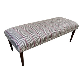 Vintage Mid Century Gray Bench For Sale