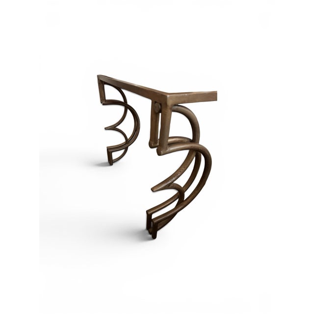 Modern Arteriors Home Double Tiered Iron and Mirrored Cocktail Table For Sale - Image 3 of 10