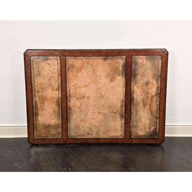 Brown George III Style Partners Desk, England, 19th Century For Sale - Image 8 of 8