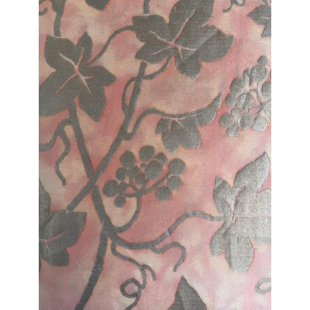 Baroque Pair of Fortuny “Moresco” Textile Pillows With Velvet Backs For Sale - Image 3 of 6