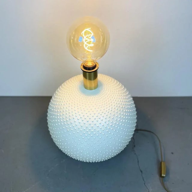 Ceramic Polka Dot Sphere Table Lamp by Studio Paf Milano, 1970s For Sale - Image 7 of 9