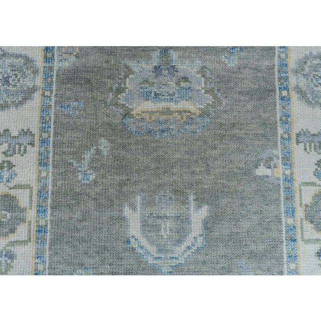 Turkish Oushak Rug 2'11" x 10'5" #19171 For Sale In Houston - Image 6 of 8
