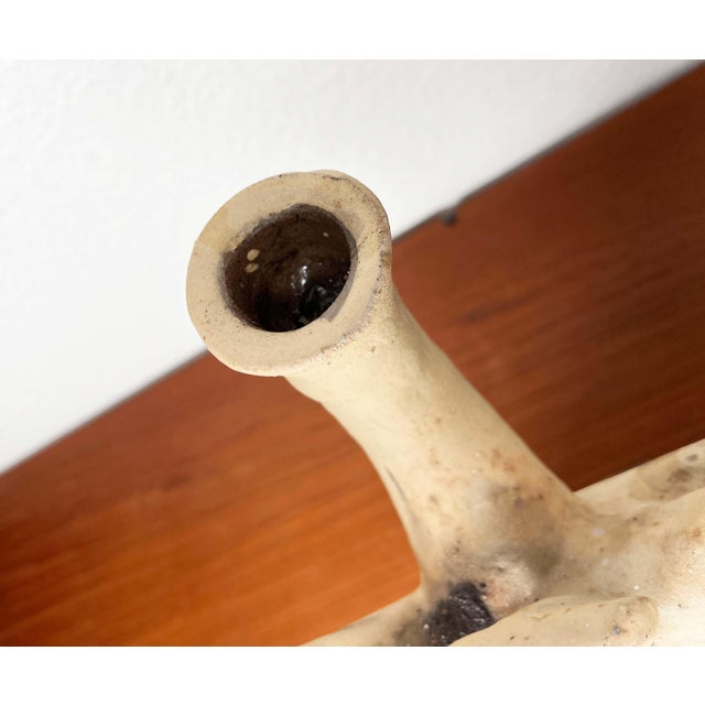 German Studio Pottery Sculptural Candleholder from Hans Fischer, 1980s For Sale - Image 15 of 18