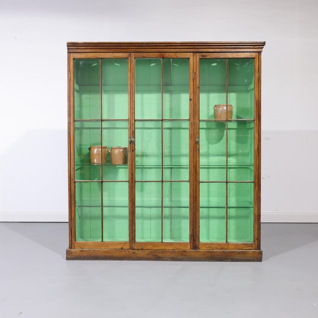 Matching Pair of Antique Glazed Display Cabinets | Circa 1860 For Sale - Image 4 of 18