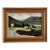 Vintage French Landscape Painting in Gilt Frame For Sale