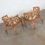 Late 20th Century Vintage Chinese Chippendale Rattan Rolling Accent Chairs by Henry Link for Wicker - A Pair For Sale - Image 5 of 13