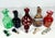 Collection of Five Art Glass Cruets for your consideration. The description of each cruet is as follows: 1. Ruby Red Cut...