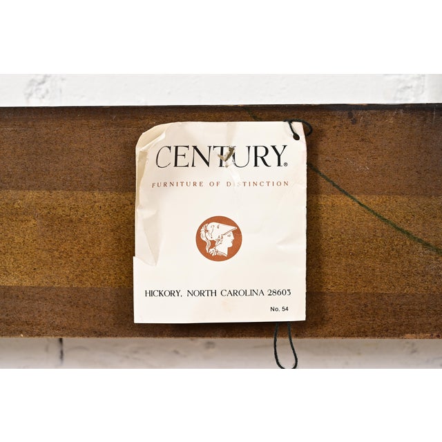 Wood Raymond Sobota for Century Furniture Mid-Century Hollywood Regency Chinoiserie Black Lacquered King Size Headboard, 1970s For Sale - Image 7 of 8