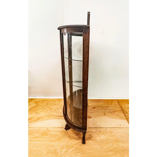 Late 20th Century China Cabinet With Claw Feet For Sale In Portland, OR - Image 6 of 17