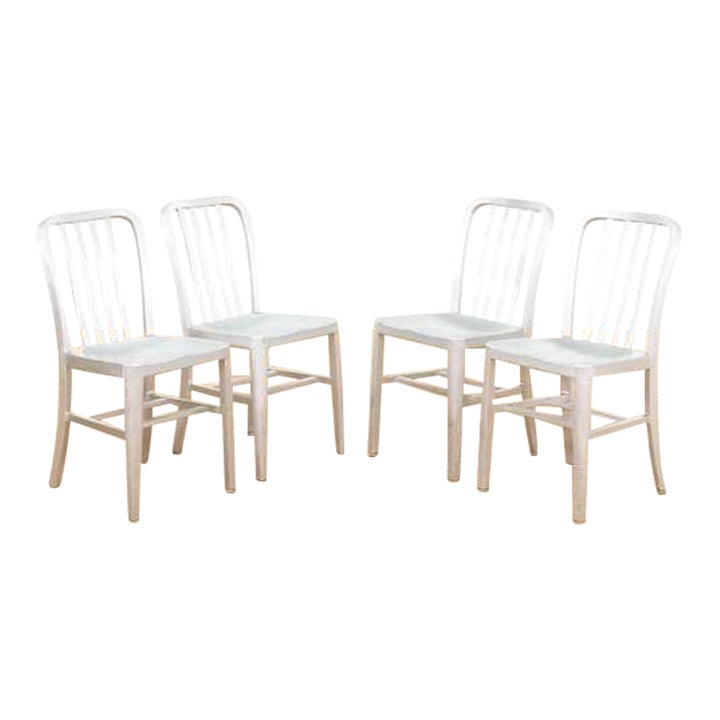 Delta Aluminum Chairs ~ Set 4 Crate & Barrel | Chairish