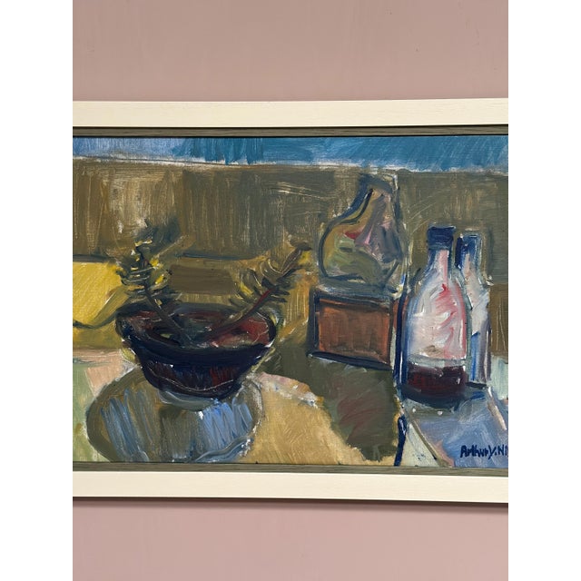 Y. Nilsson, Still Life, 1950s, Oil on Canvas, Framed For Sale - Image 17 of 18