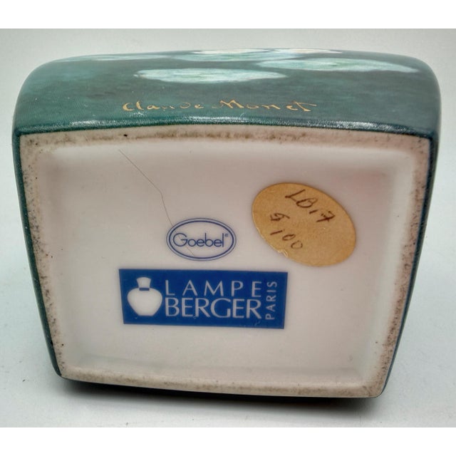 Ceramic Vintage Goebel Lampe Berger Paris Claude Monet Porcelain Fragrance Lamp For Sale - Image 7 of 11