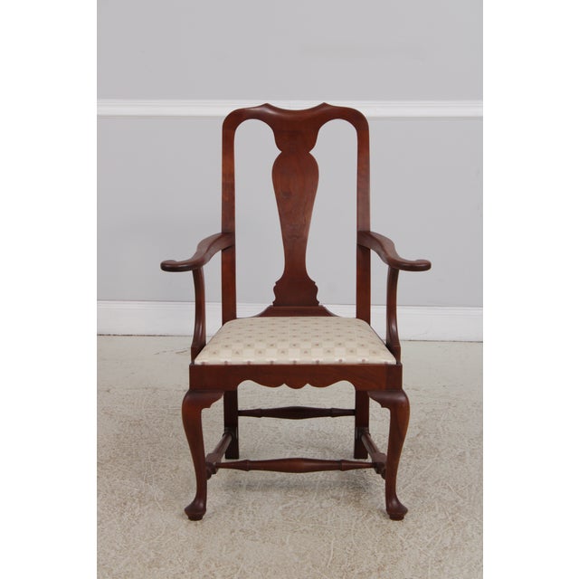 Eldred Wheeler Set of 8 Eldred Wheeler Cherry Dining Room Chairs For Sale - Image 4 of 18