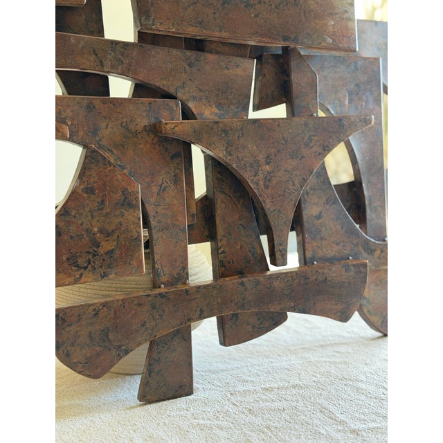 Metal 1960s–1970s Brutalist Style Abstract Wall Sculpture in the Style of Curtis Jere by Austin Productions For Sale - Image 7 of 11
