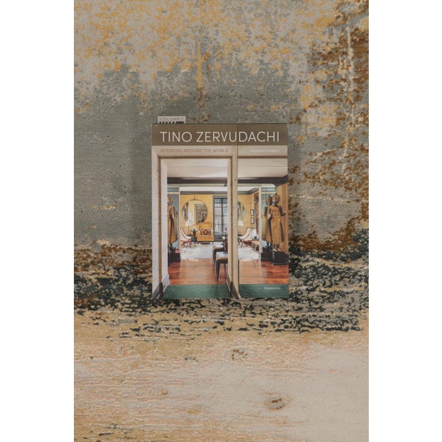Rug & Kilim’s Modern Rug, Silver-Gray and Gold in Bold Abstract Pattern For Sale - Image 9 of 10