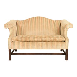 Ethan Allen Chippendale Camelback Loveseat or Sofa For Sale