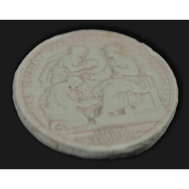 Plaster Coin Cast by Aurelio Mistruzzi, Italy, 1940s For Sale - Image 3 of 5