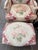Antique White Pair of French Louis XV Style Floral Bergeres Chairs With Matching Ottomans For Sale - Image 8 of 9
