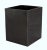 A Myrtus Collection Jet Black and Marble Waste Bin.