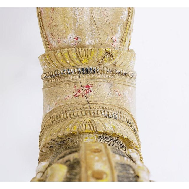 Ayyanar India Carved and Polychrome Wood Horse For Sale - Image 13 of 16