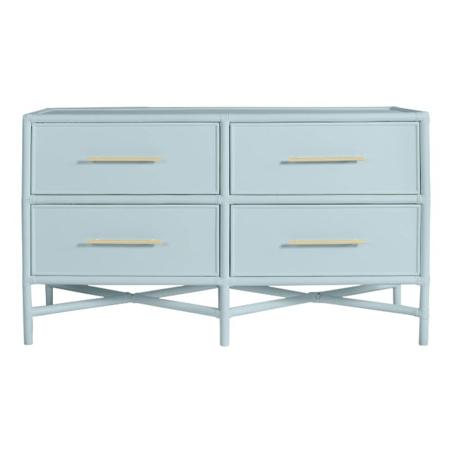 David Francis Furniture for Chairish Verona Four-Drawer Dresser, Smoke For Sale