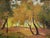 Autumn Trees, Mid Century Fall Landscape with Orange & Earthtones Lovely late 1960's vintage landscape oil painting of an...