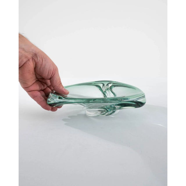 Mid-Century Modern Vintage Italian Glass Plateau For Sale - Image 3 of 9