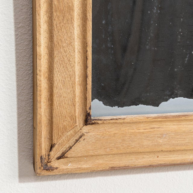 19th Century France Tan Wood Mirror For Sale - Image 9 of 10