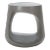Vikki Concrete Accent Stool - Dark Gray For Sale