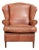 Wing Club Chair in Cowhide Leather For Sale