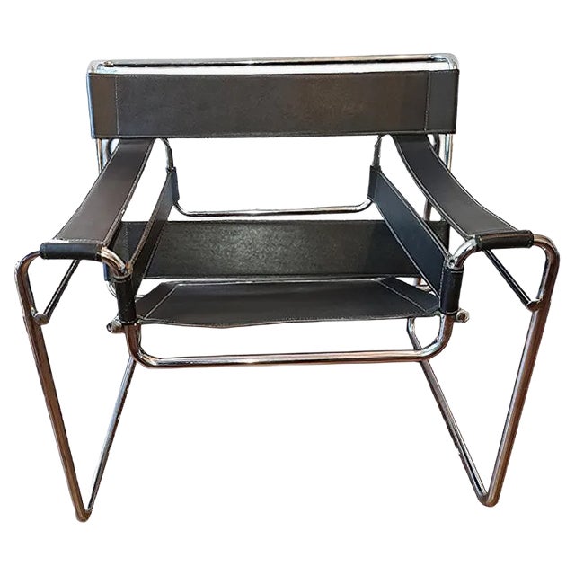 Wassily Club Chair by Marcel Breuer for Gavina, 1972 For Sale