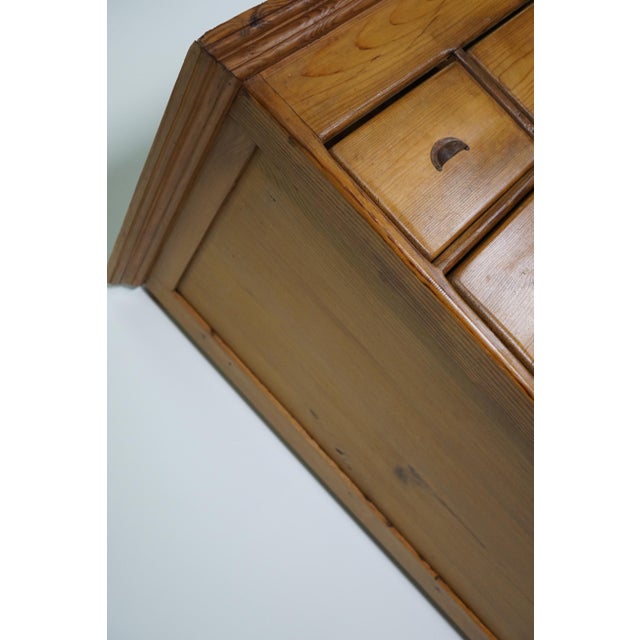 Vintage Dutch Pine Apothecary Cabinet For Sale - Image 9 of 18