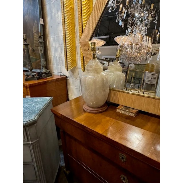 Lovely large scale rock crystal lamp from Brazil. Makes a real statement!! Beautiful! 15h x 8w