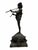 Beaux-Arts Vintage 30” Patinated Bronze "Pan of Rohallion" Sculpture After Frederick MacMonnies For Sale - Image 3 of 8