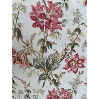 Bennison "Orchid Lily" Fabric- 6 Yards For Sale