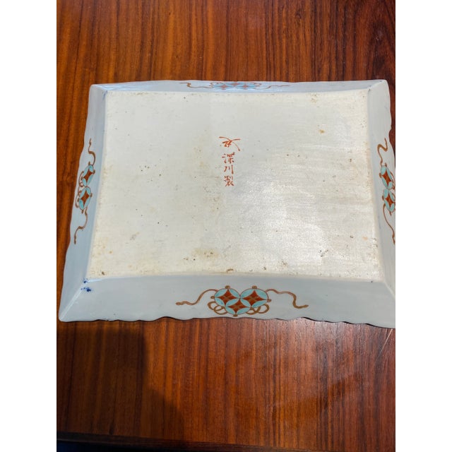 Antique Japanese Imari Ceramic Dish For Sale - Image 11 of 13