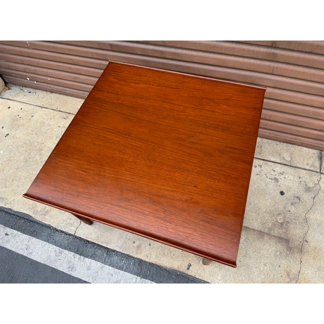 1950s Vintage Mid Century Modern Walnut Side Table For Sale - Image 5 of 5
